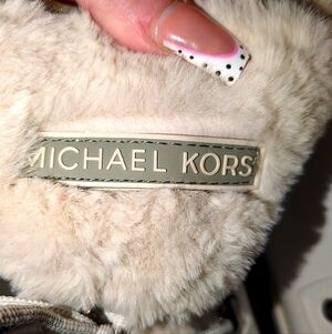 Michael Kors Cream Fur Accent
